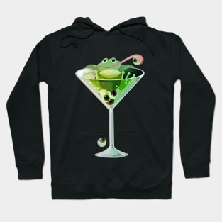 Frogtini - Halloween cocktail party Hoodie